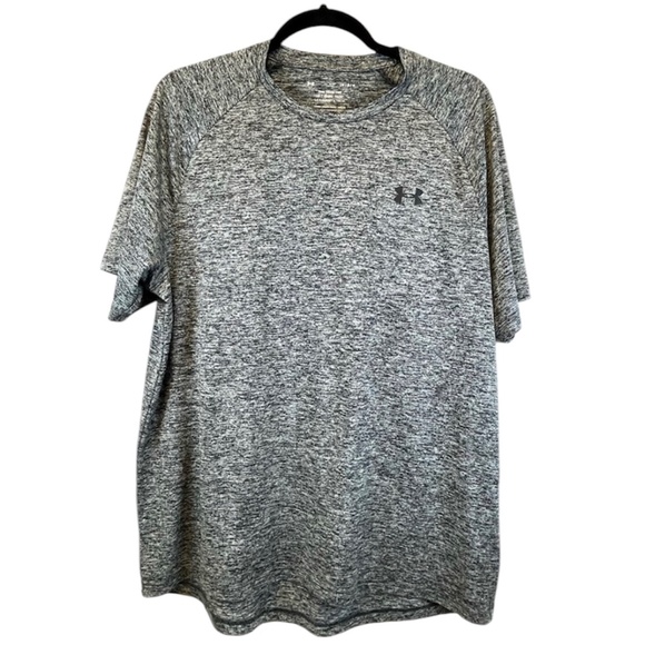 Under Armor The Tech Tee Loose Fit Athletic T-Shirt Variegated Grey Men’s Size L - Picture 3 of 8